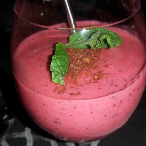 bringebær smoothie